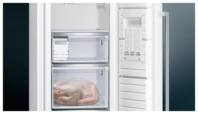 Side-by-Side Kühl-/ Gefrierkombination 346 l / 242 l NoFrost  iQ500 KA95NAWEP Europäischer (Weiß) 