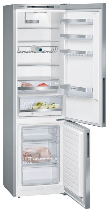 249 l / 94 l Kühl-Gefrierkombi freistehend 149 kWh Jahr  iQ500 KG39EALCA (Edelstahl) 