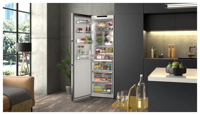 402 l Kühlschrank freistehend EEK: C 110 kWh Jahr NoFrost  iQ500 KS36NAXCG (Schwarz) 