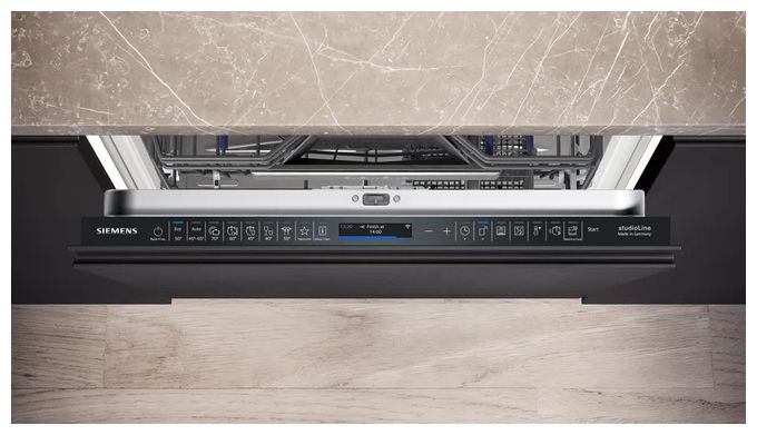 60 cm Geschirrspüler vollintegriert (ohne Front) sehr leise 13 Maßgedecke aquaStop Funktion iQ700 SX67E800BE 
