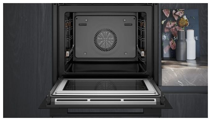 Einbaubackofen groß Mikrowelle iQ700 HM736GAB1 