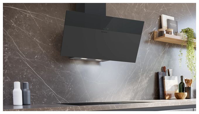 Dunstabzugshaube Wand 80 cm Abluft/Umluft (Schwarz) LC85KDFDK 