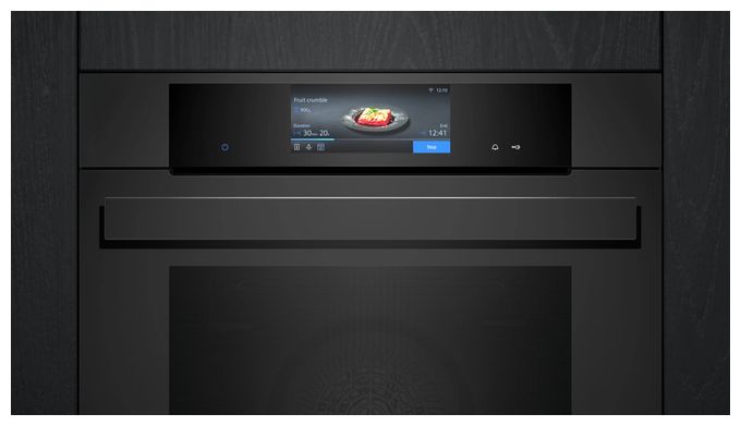 Backofen-Set groß AutoClean activeClean mit autarkem 79,2 cm Induktions Kochfeld PQ100PMF (HB978GNM1 + EX80BNVV6E + HZ9TY010) 