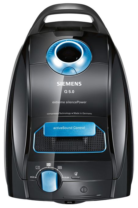 Bodenstaubsauger mit Staubbeutel 850 W HEPA  VSQ5X1230 extreme Silence Power (Schwarz) 