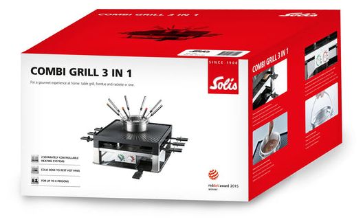 8 Person(en) 1200 W 977.21 Combi Grill 3 in 1 Raclette 