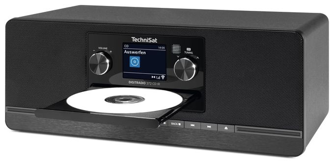 Bluetooth DAB+, FM Radio Internet  DigitRadio 372CD IR (Schwarz) 