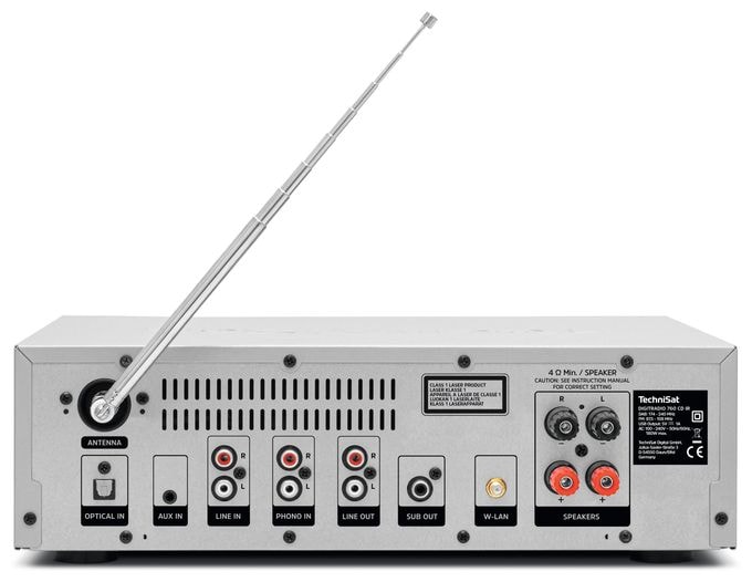 CD Payer DAB+, FM Radio  DigitRadio 760CD IR (Silber) 