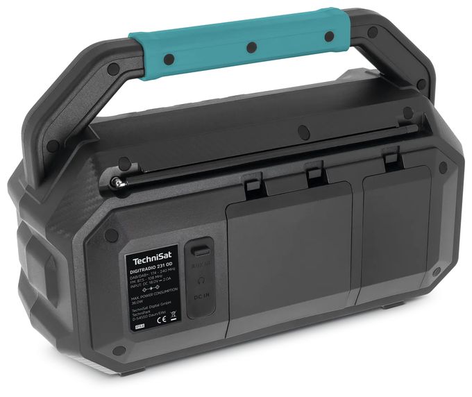 Bluetooth DAB+, FM Radio Tragbar IPX4  Viola 231OD (Schwarz) 