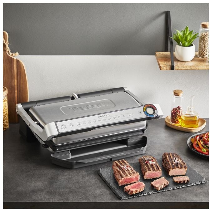 1 Zone(n) 2000 W mit 400 x 200 mm Fläche  GC727D Optigrill+ XL (Schwarz, Edelstahl) 