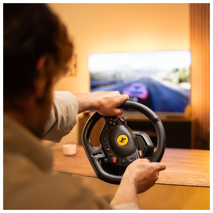 Analog / Digital Lenkrad + Pedale für PC, PlayStation PS4, PlayStation PS5  T98-P Ferrari 296 GTB (Schwarz) 
