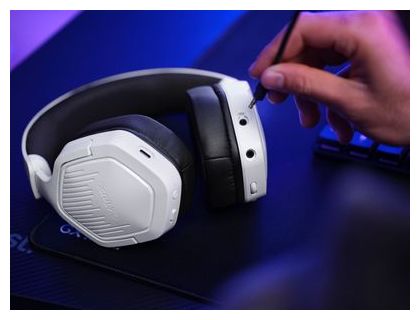 Over Ear Bluetooth Kopfhörer kabelgebunden&kabellos 20 h Laufzeit USB Type-C / USB Type-A  GXT493W Carus (Weiß) 