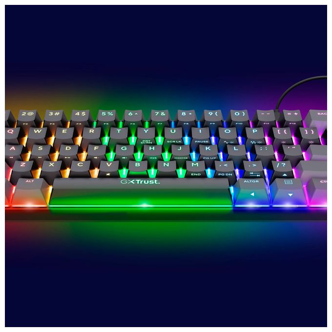 RGB-LED Gaming Tastatur USB  GXT867 Acira (Schwarz, Grau) 