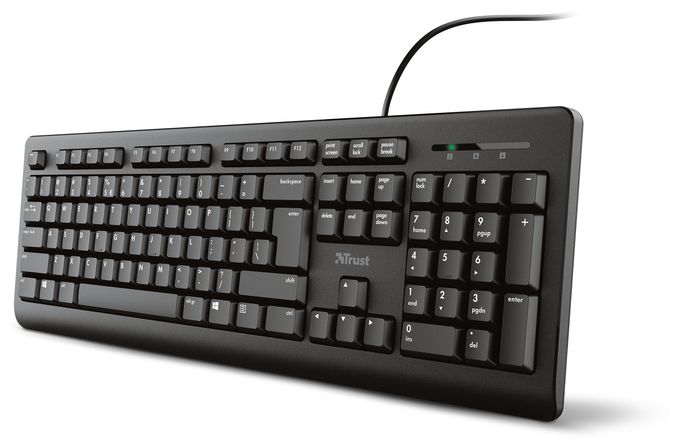 Büro Tastatur USB  Primo 4 in 1 Home Office Set (Schwarz) 