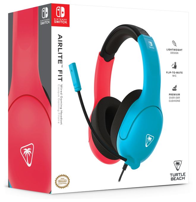 Over Ear Kopfhörer Kabelgebunden  Airlite Fit (Schwarz, Blau, Rot) 