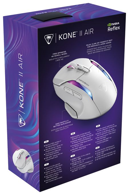 26000 DPI Gaming Maus Optisch  Kone II Air (Weiß) 