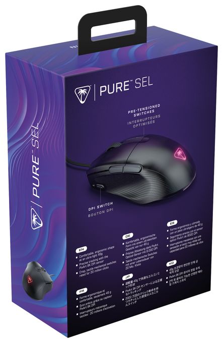 8000 DPI Gaming Maus Optisch  Pure SEL (Schwarz) 