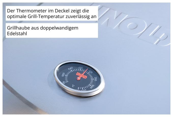 2600 W  58595 Barbecue Grill-Wagen Buddy (Schwarz, Edelstahl) 