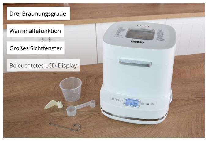 Brotbackautomat für 1 kg 550 W 68120 Backmeister Bernd 