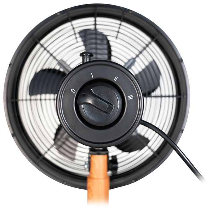 Ventilator Tisch neigbar  Black Steel (Schwarz, Holz) 