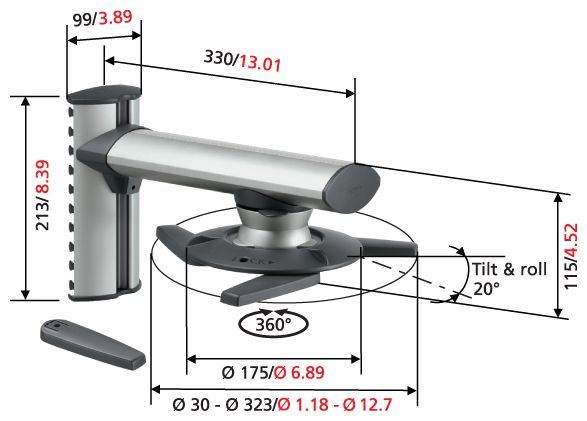 EPW 6565 - Beamer Wandhalterung 