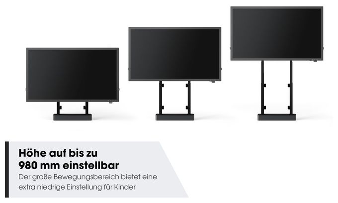 RISE 2005B Motorisierter Display-Boden-Wand-Lift 