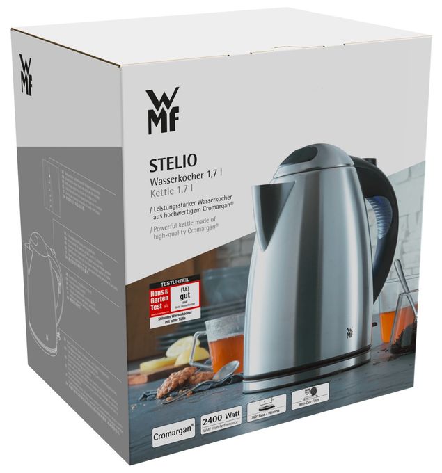 1,7 l Wasserkocher 2400 W  Stelio (Schwarz, Edelstahl) 