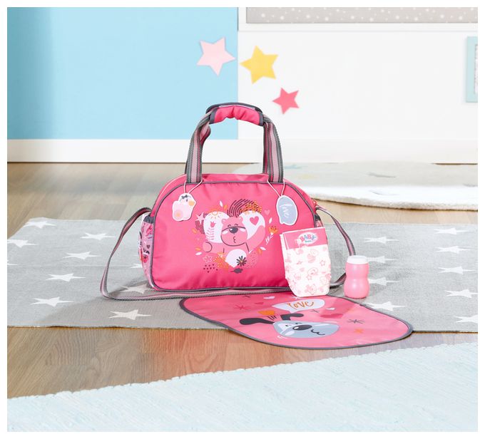 BABY born Wickeltasche mit Wickelunterlage 