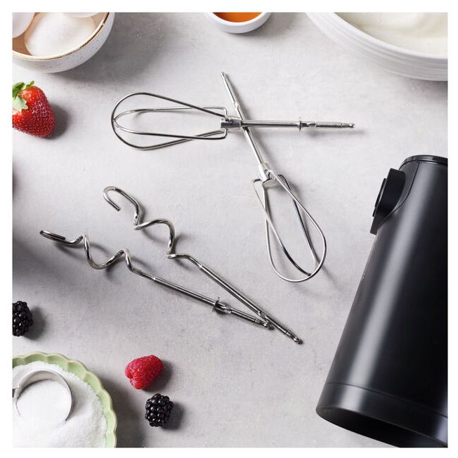 Handmixer 250 W 3 Stufen  Xtend Kabelloses Handrührgerät Starter Set (Schwarz) 