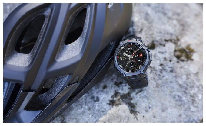 Digital 48 mm Smartwatch Rund 322 ppi  T-Rex 3 Pro (Schwarz) 