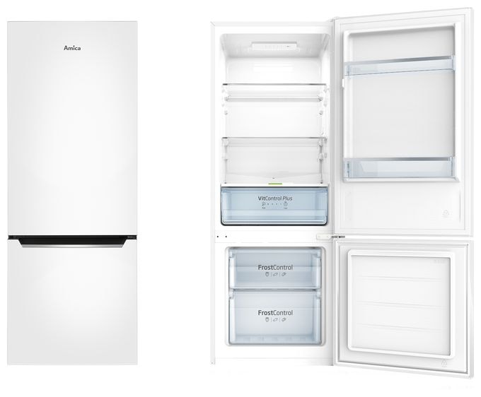 153 l / 52 l Kühl-Gefrierkombi freistehend 191 kWh Jahr  KGCL384160W (Weiß) 