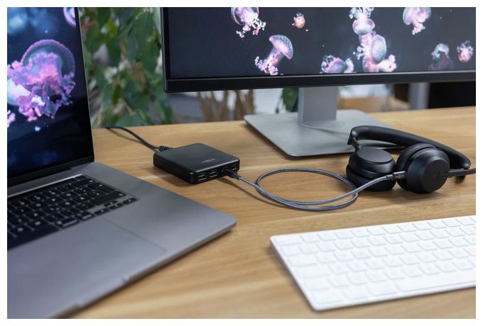 0,48 Gbit/s Stecker Rundkabel USB C auf USB C bis 140 W 0,6 m  1700-0177 (Anthrazit) 