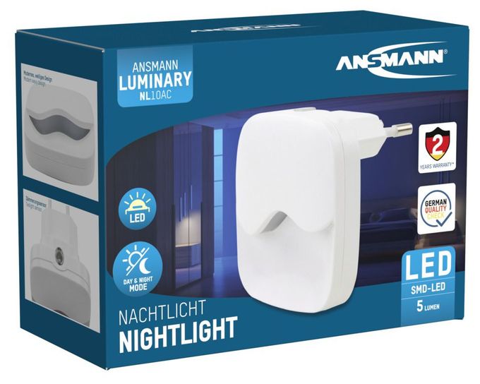 LED Warmweiß (3000K) Warmweiß AC NL10AC Nachtlicht 