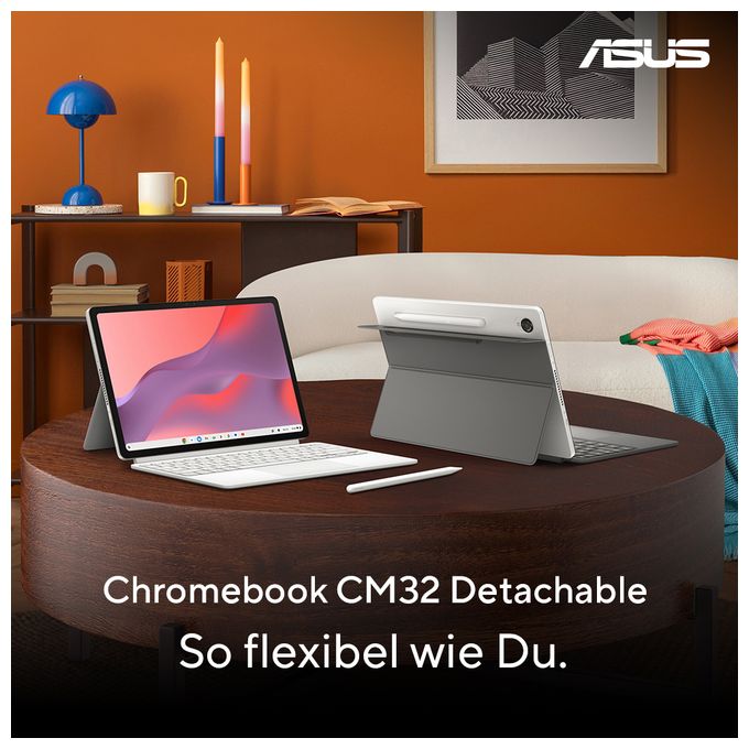 WUXGA Notebook 30,7 cm (12.1 Zoll) 1600 x 2560 Pixel 8 GB Ram 128 GB eMMC ChromeOS MediaTek Kompanio max. 2,6 GHz  Chromebook CM3206DM4A-TR0076 (Titan) 