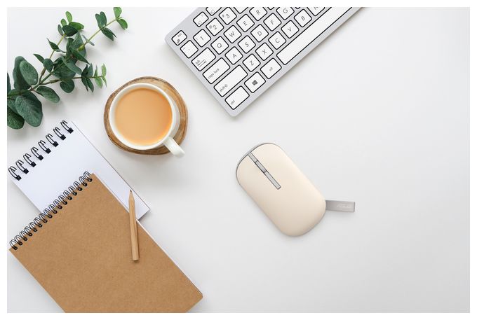 1600 DPI Büro Maus Optisch  Marshmallow Mouse MD100 (Beige, Grün) 