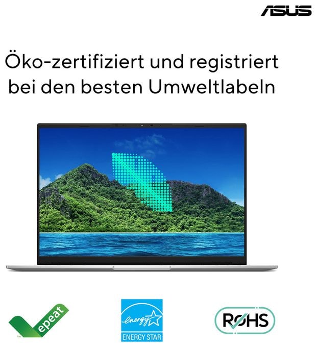 WUXGA Notebook 40,6 cm (16 Zoll) 1920 x 1200 Pixel 1 TB SSD Windows 11 Home Intel Core 5 max. 5 GHz  Vivobook 16 X1605VA-MB2306W (Silber) 
