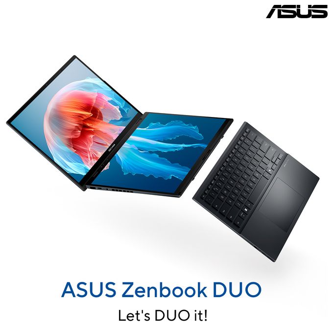 WUXGA Notebook 35,6 cm (14 Zoll) 1920 x 1200 Pixel 1 TB SSD Windows 11 Home Intel Core Ultra 9 max. 5,4 GHz  Zenbook Duo UX8406CA-QL331W (Grau) 