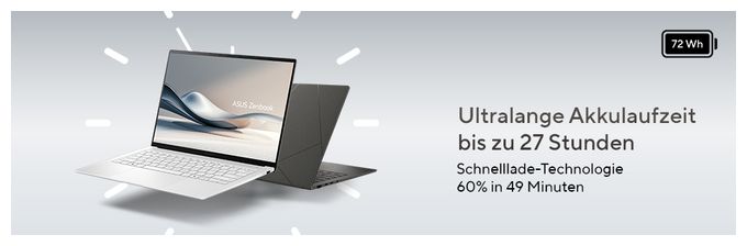 2K Ultra HD Notebook 35,6 cm (14 Zoll) 2880 x 1800 Pixel 1 TB SSD Windows 11 Home Intel Core Ultra 7 max. 4,8 GHz  Zenbook S14 UX5406SA-PV530W Copilot+ (Grau) 