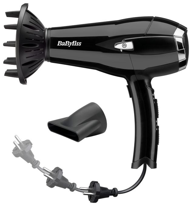 Haartrockner 2000 W  D374DE Cordkeeper (Schwarz) 