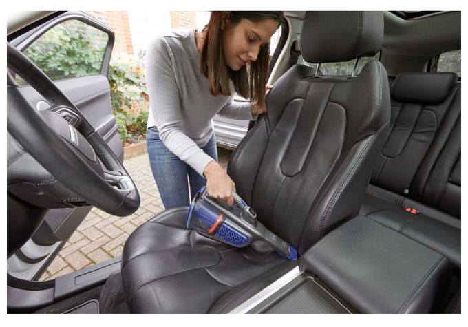 Handstaubsauger Beutellos bis 20 min Laufzeit 18 V  BHHV520BFP Dustbuster (Schwarz, Violett) 