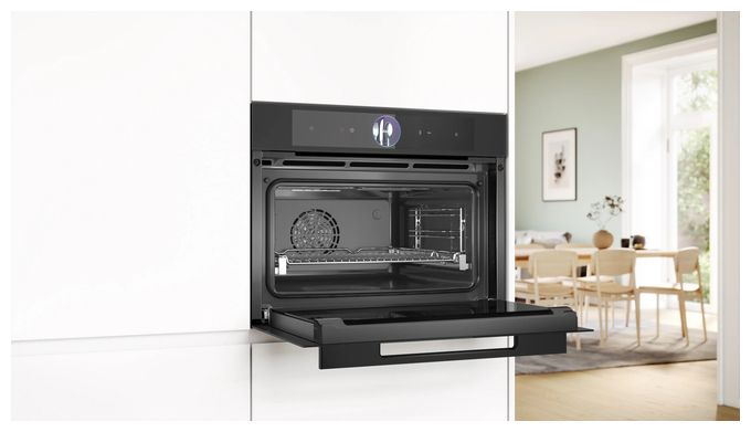 Einbaubackofen kompakt Dampfgaren AutoClean (Schwarz) CSG936AM1 