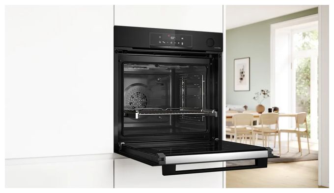 Einbaubackofen groß Dampfgaren AutoClean (Schwarz) Serie 4 HRG4720B3 