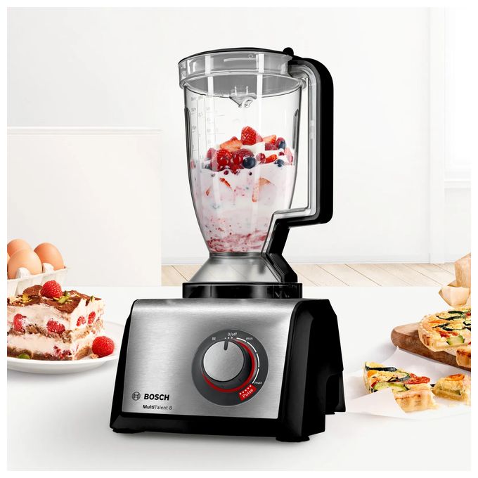1250 W Küchenmaschine 3,9 l  MC812M865 MultiTalent 8 (Schwarz, Edelstahl) 