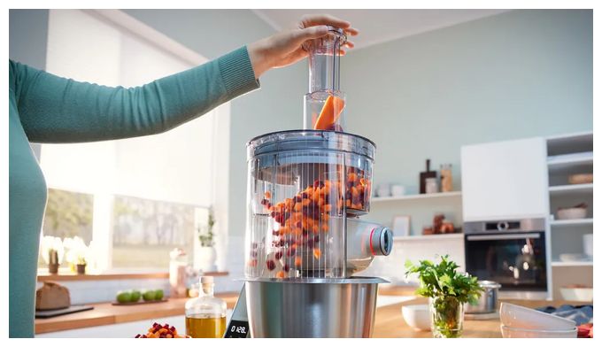 1000 W Küchenmaschine 3,9 l mit Waage  MUM5XL72 (Grau, Silber) 