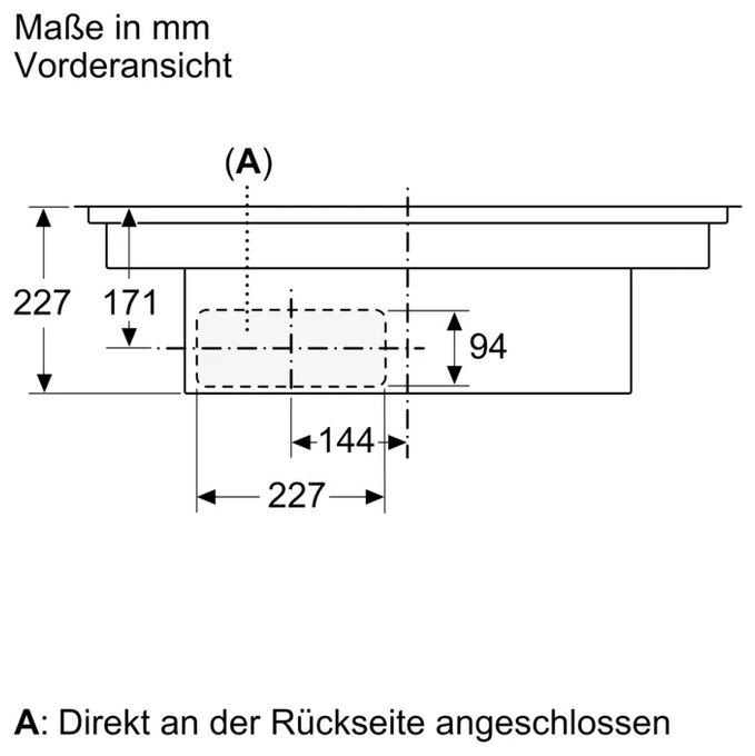 80 cm Induktionskochfeld 4 Kochzonen mit integriertem Dunstabzug Serie 8 PXX82BGA6 (PXX82BD56E + HEZ9VDSB4) autarkes 