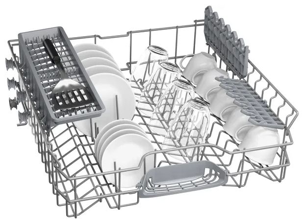 60 cm Geschirrspüler unterbaufähig leise 13 Maßgedecke aquaStop Funktion Wärmetauscher (Gebürsteter Stahl) Serie 2 SMU2ITS09E 