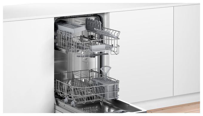 45 cm Geschirrspüler vollintegriert (ohne Front) Leise 9 Maßgedecke aquaStop Funktion Natürlich/Natur Serie 2 SPV2IKX10E 
