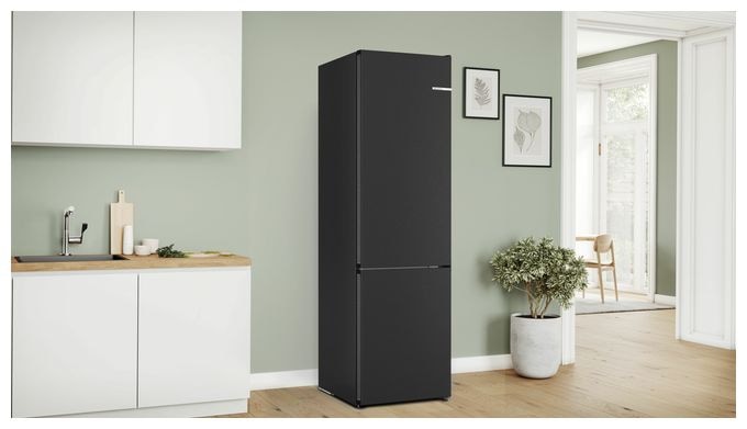 260 l / 103 l Kühl-Gefrierkombi freistehend NoFrost 162 kWh Jahr  Serie 4 KGN392XCF (Schwarz) 