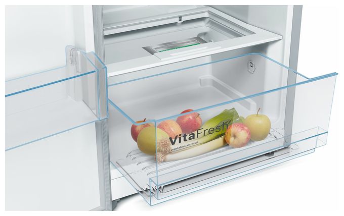 346 l / 346 l Kühlschrank freistehend EEK: E 116 kWh Jahr NoFrost  Serie 4 KSV36VLEP (Edelstahl) 