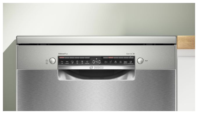 60 cm Geschirrspüler freistehend Sehr leise 14 Maßgedecke aquaStop Funktion Wärmetauscher Serie 4 SMS4EMI06E 
