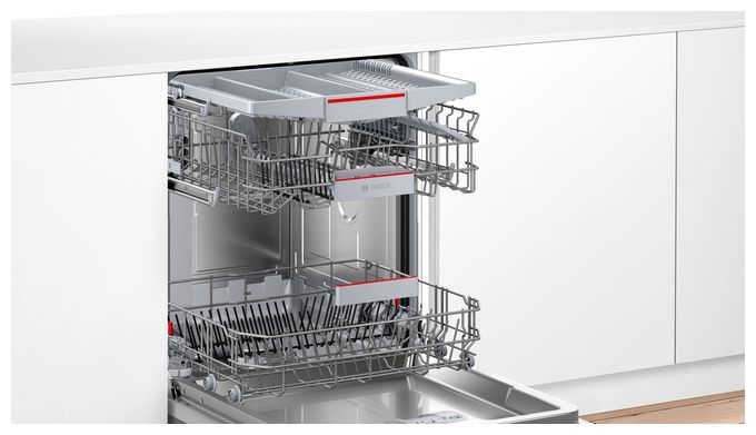 60 cm Geschirrspüler vollintegriert (ohne Front) Leise 14 Maßgedecke aquaStop Funktion Serie 4 SMV4EVX08E 
